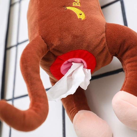 NWT Monkey Butt Tissue Dispenser - Perfect for your car or as a funny gift!  🎁 - Picture 2 of 2